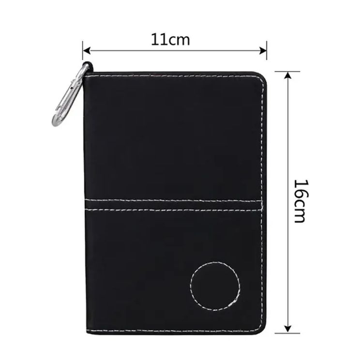PU Leather Golf Scorecard Holder with Pen Clip 3