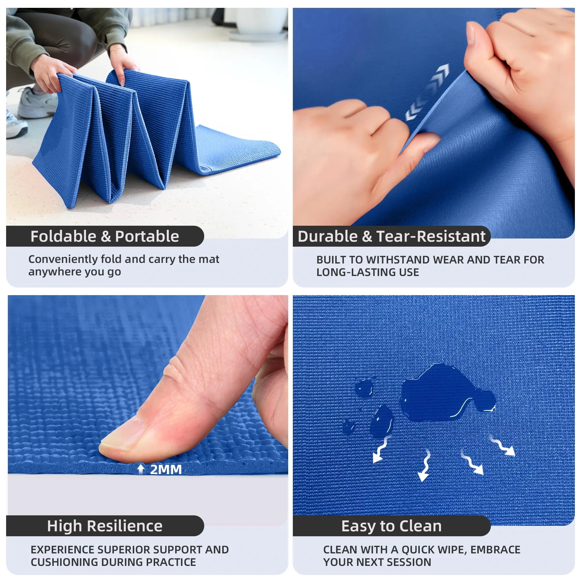 Foldable Yoga Mat with Storage Bag 3