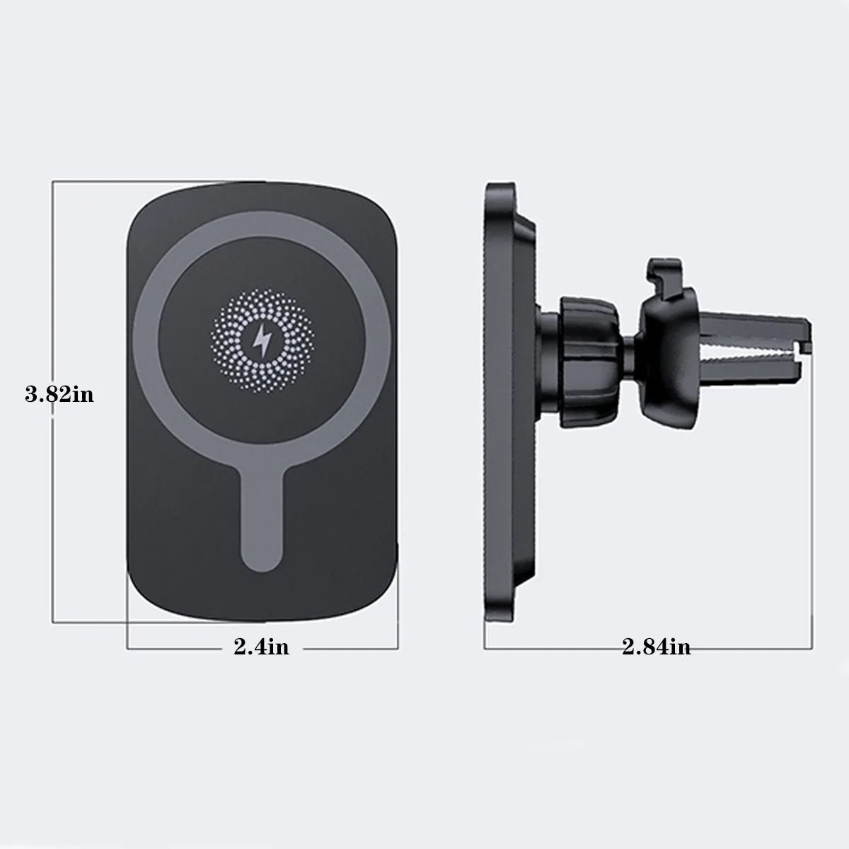 15W Portable Car MagSafe Wireless Fast Charger Phone Holder 4