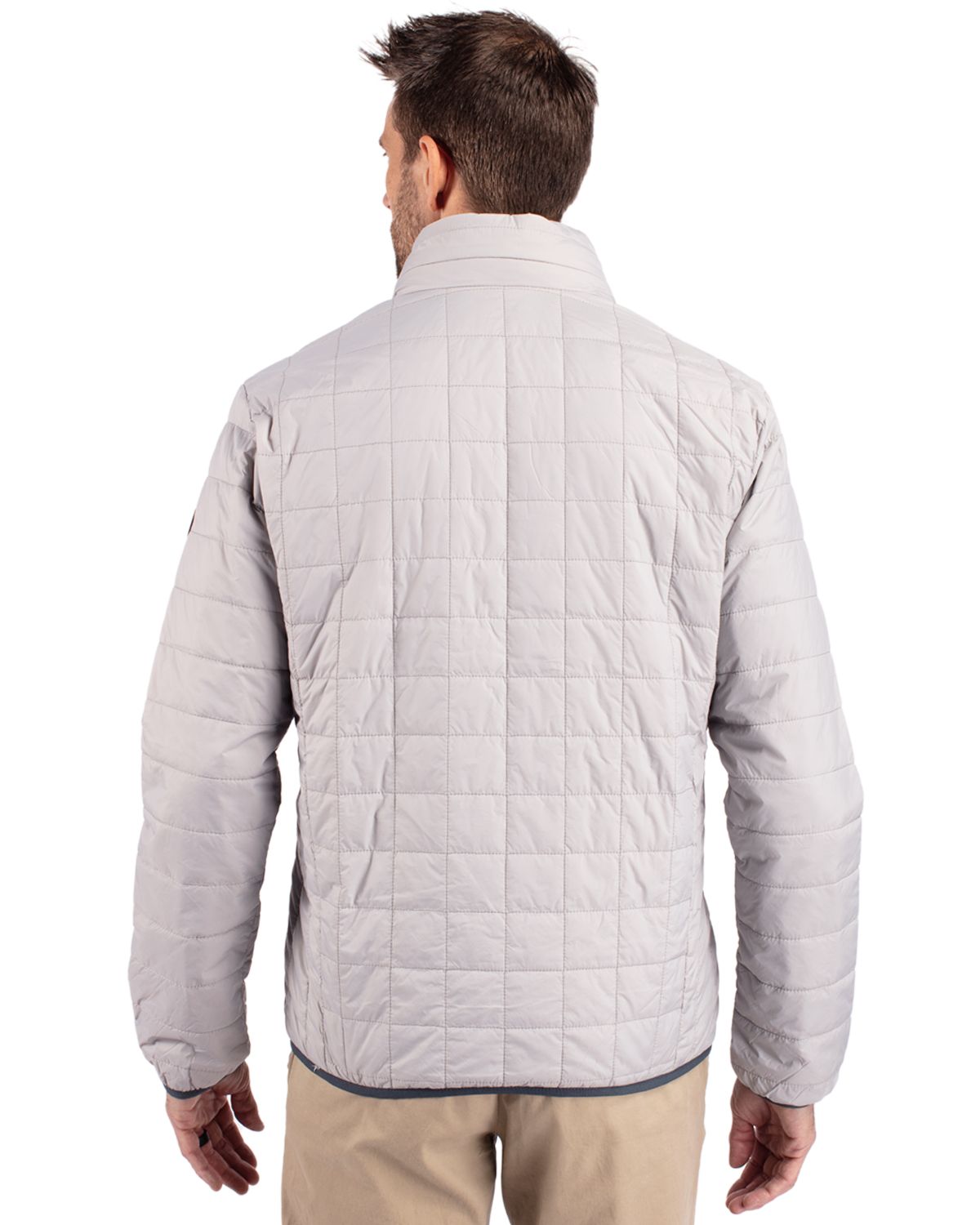 Cutter & Buck Rainier Recycled Insulated Puffer Mens Full Zip Jacket 68