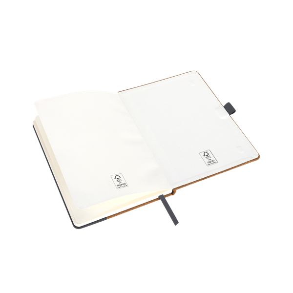 Hickory Cork & Recycled PU Notebook 22