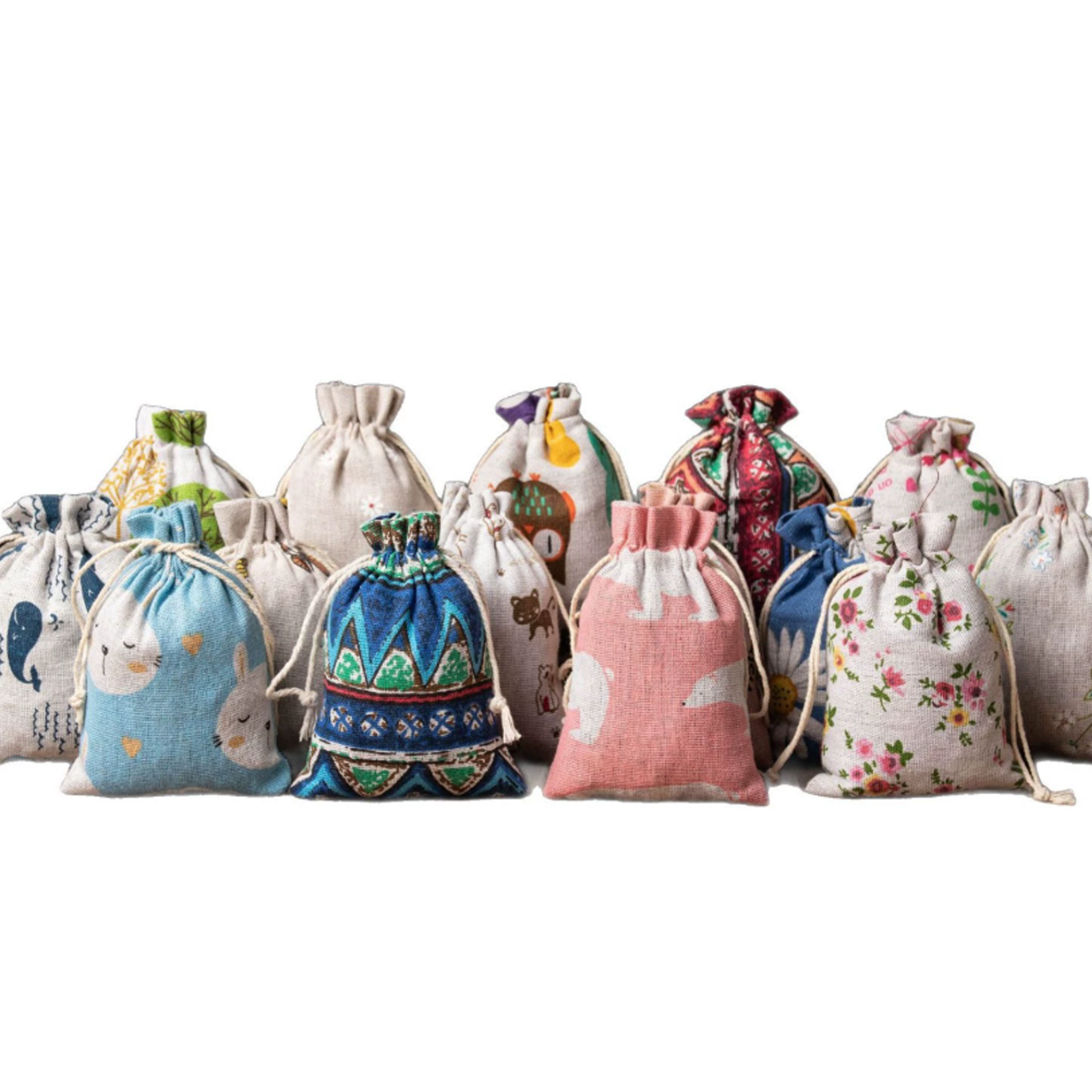 5.5"L X 4"W Drawstring Bags Breathable Gift Pouch 1