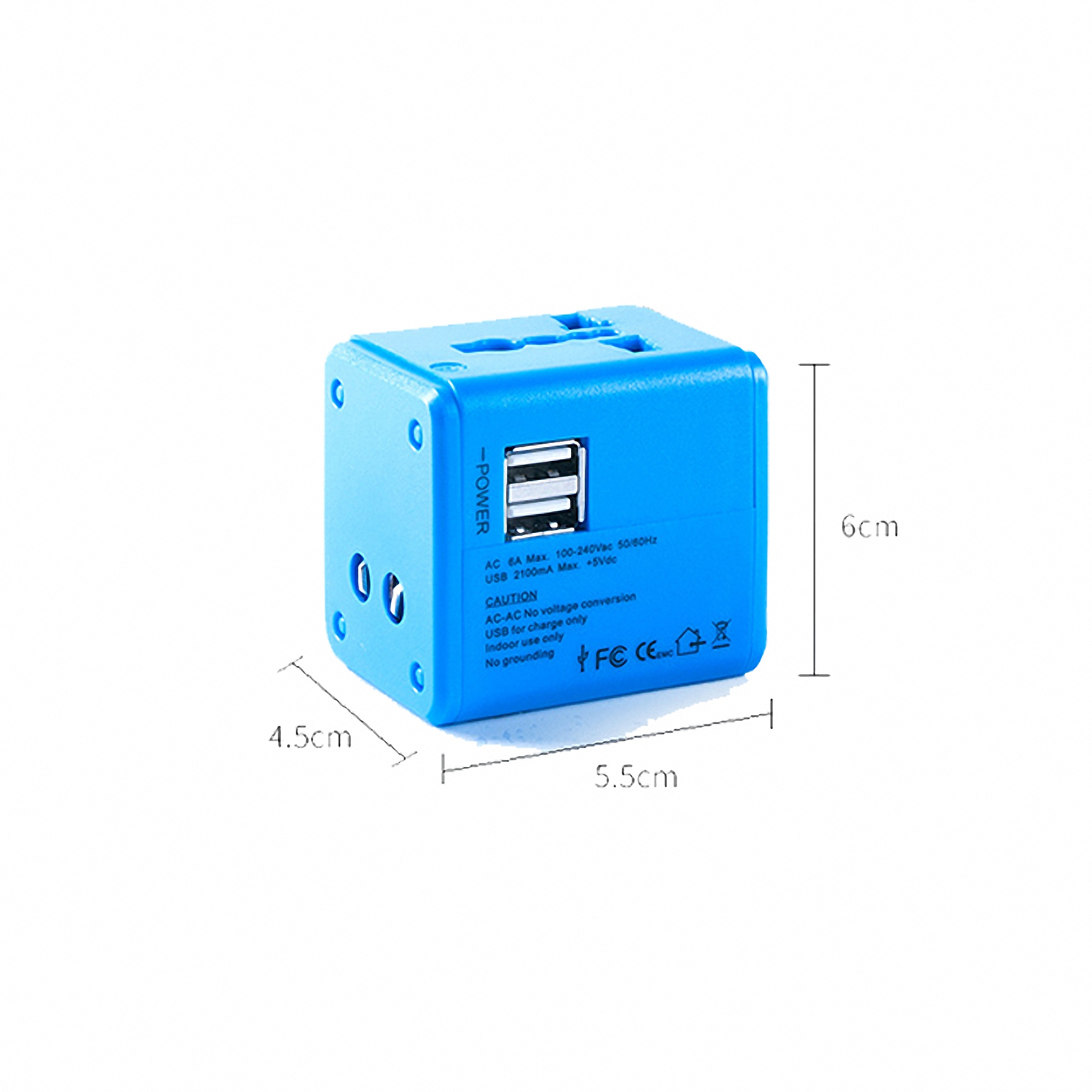 Universal Travel Adapter with USB Ports 5
