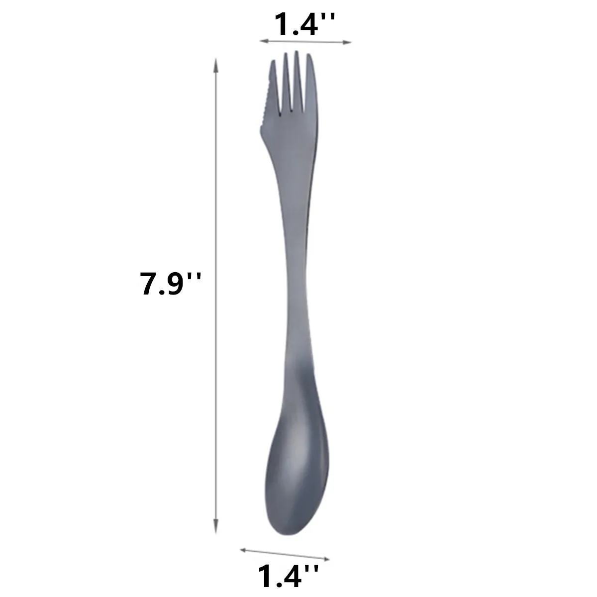 Stainless Steel Sporks 3 In 1 Fork Knife Spoon Utensils Set 4
