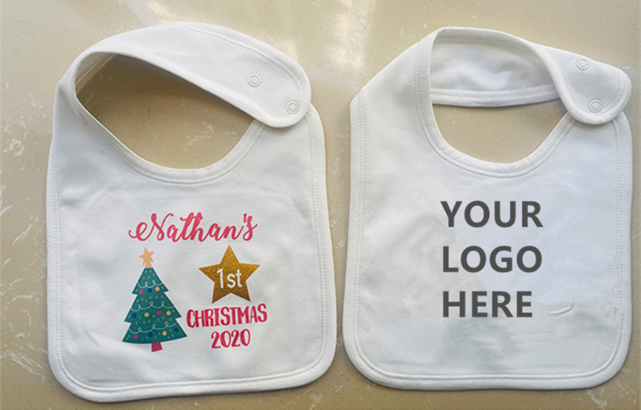 Double-sided cotton children's bib 1