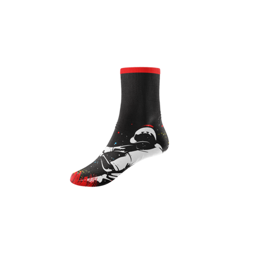 Full Dye Sublimation Poly Spandex Quarter Youth Socks 1