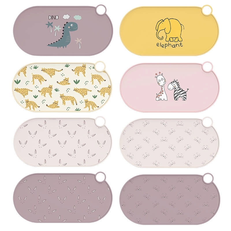 Custom Silicone Baby Food Placemat & Kids Toddler Table Mat 7