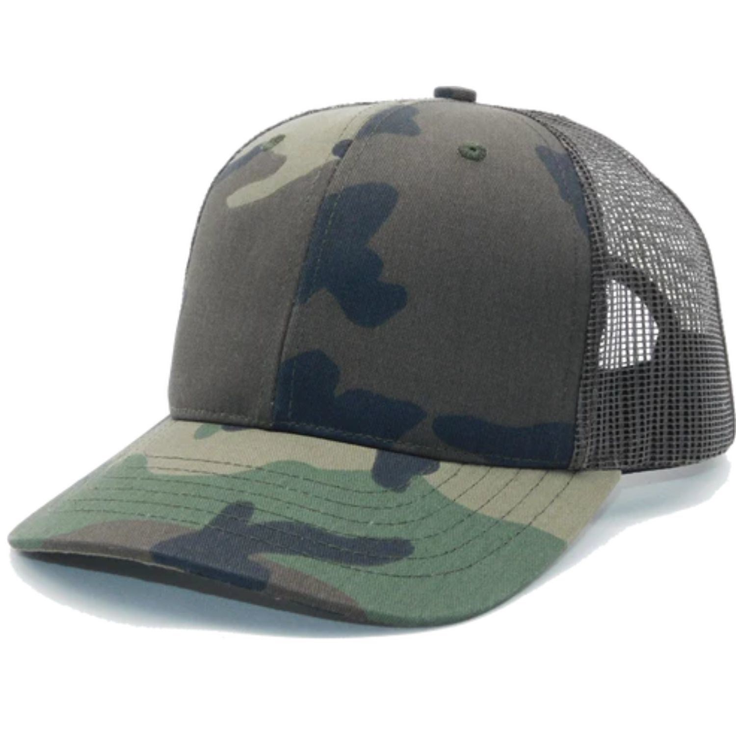 True American Made 6-Panel Camo Contrasting Mesh Tucker Cap