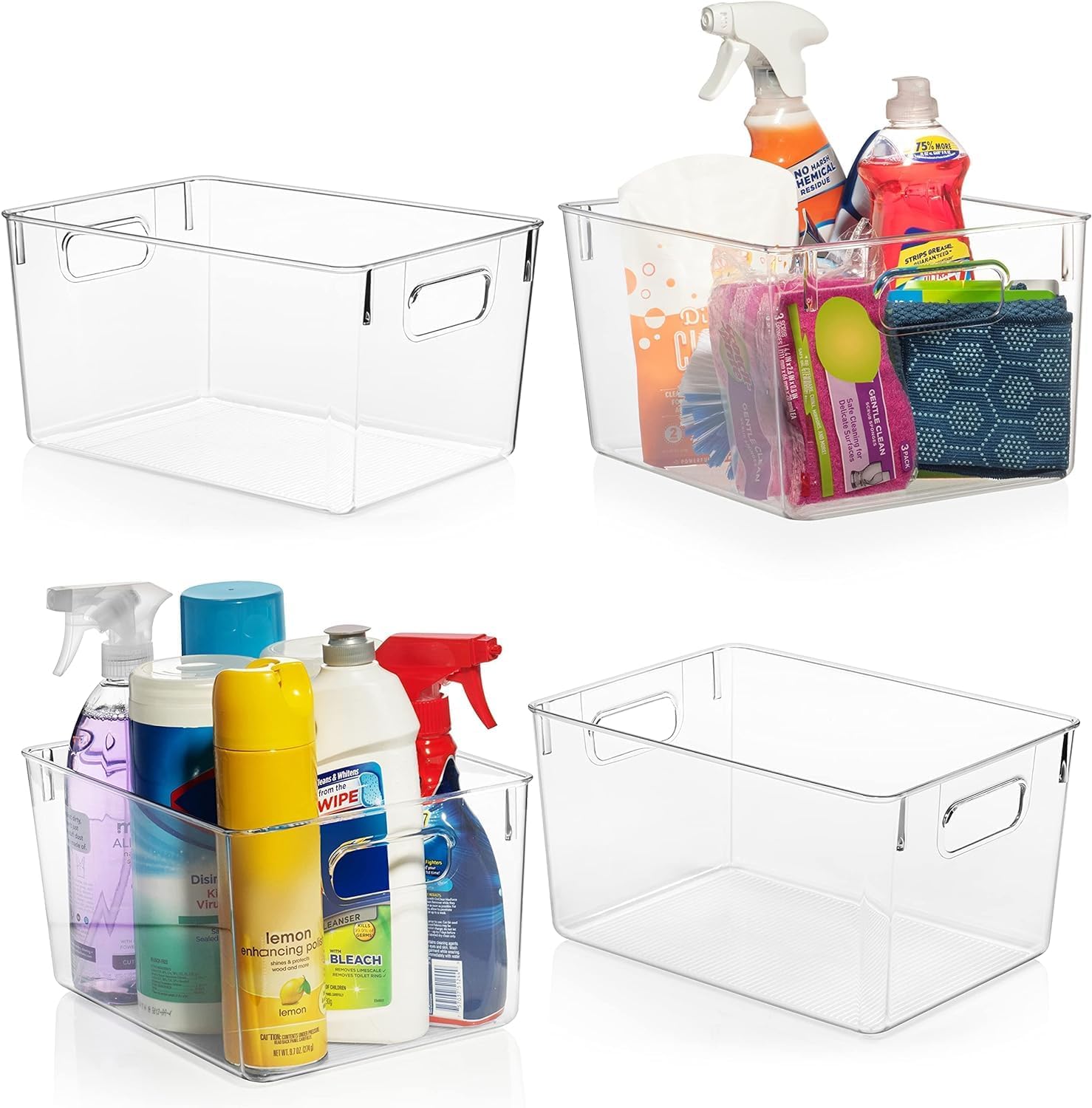 Clear Plastic Storage Bins 5