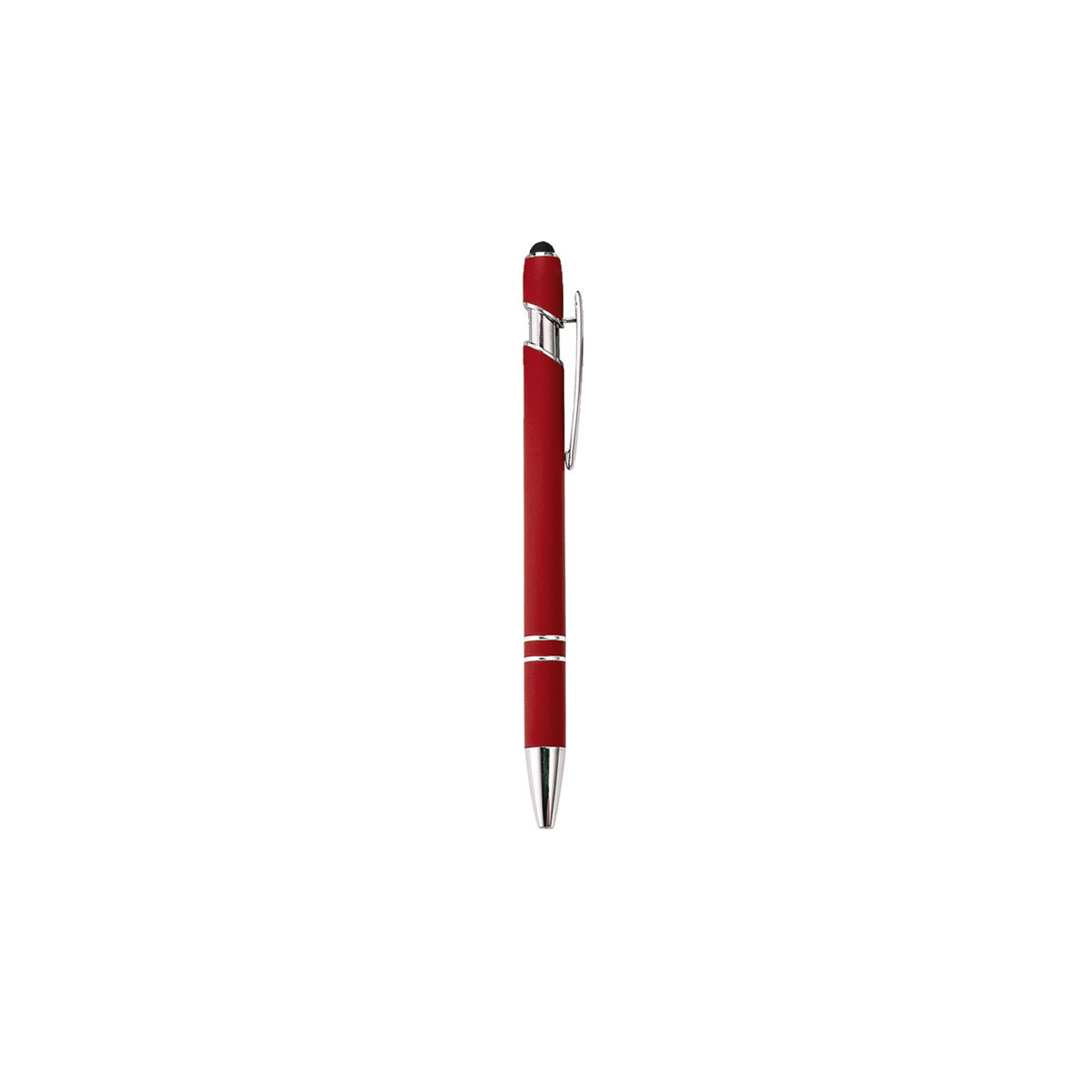 Aluminum Stylus Pen With Rubberized Finish And Plunger Action 7