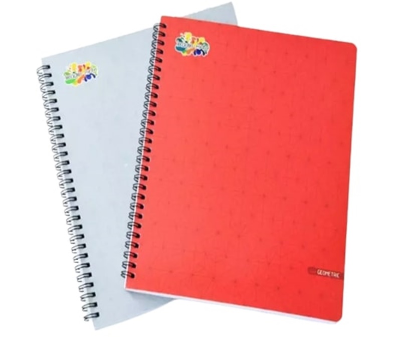 White Paper Card Spiral Business Notebook 1