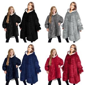 Reversible Blanket Hoodie, custom hoodie or sweatshirt with logo imprint 2