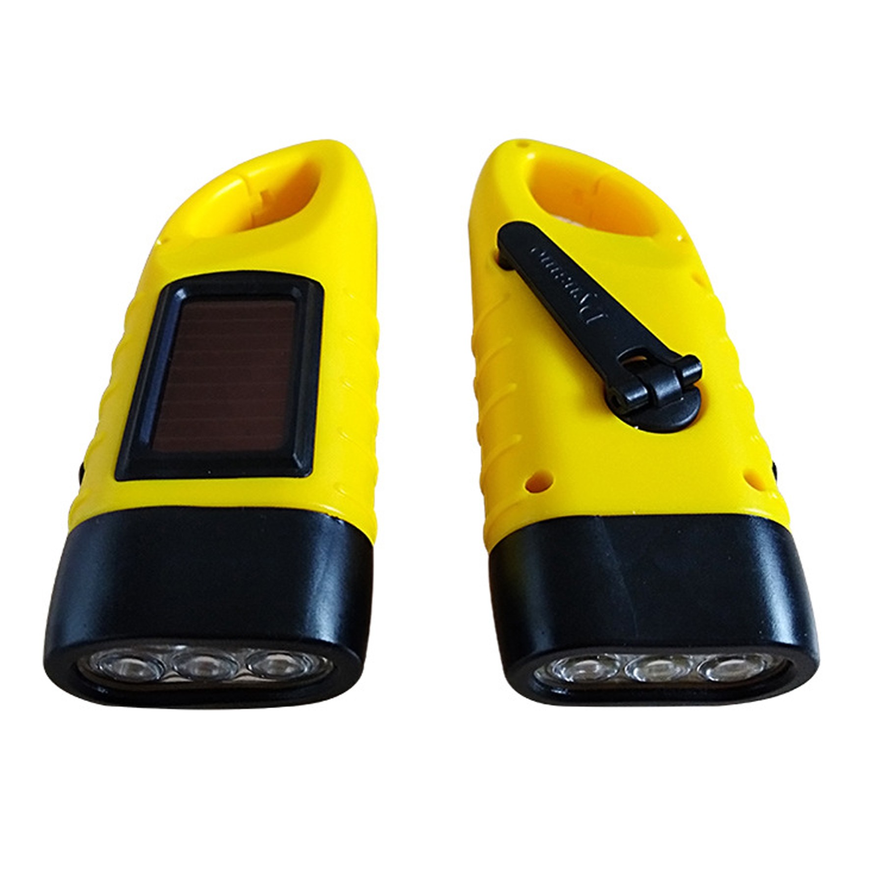 Hand Crank Solar Powered Flashlight 3