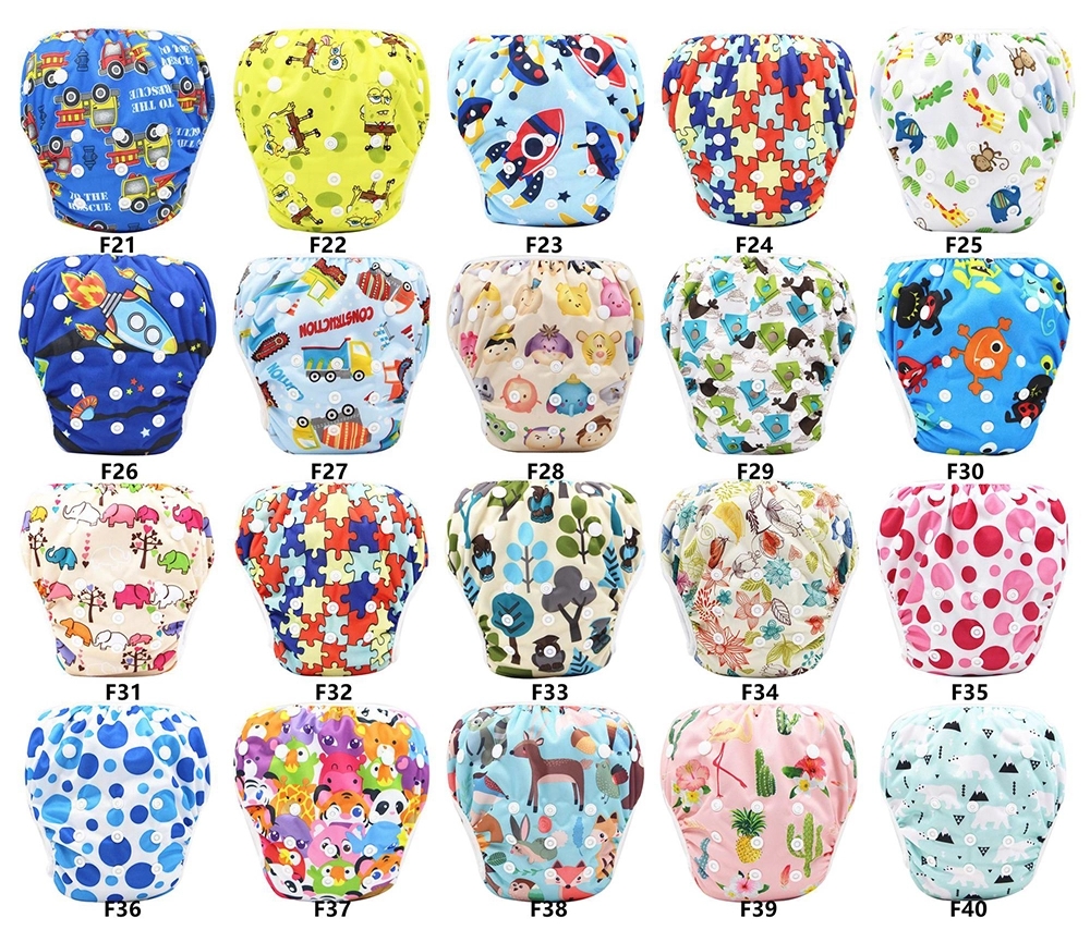 Snap One Size Adjustable Reusable Baby Swim Diaper 3