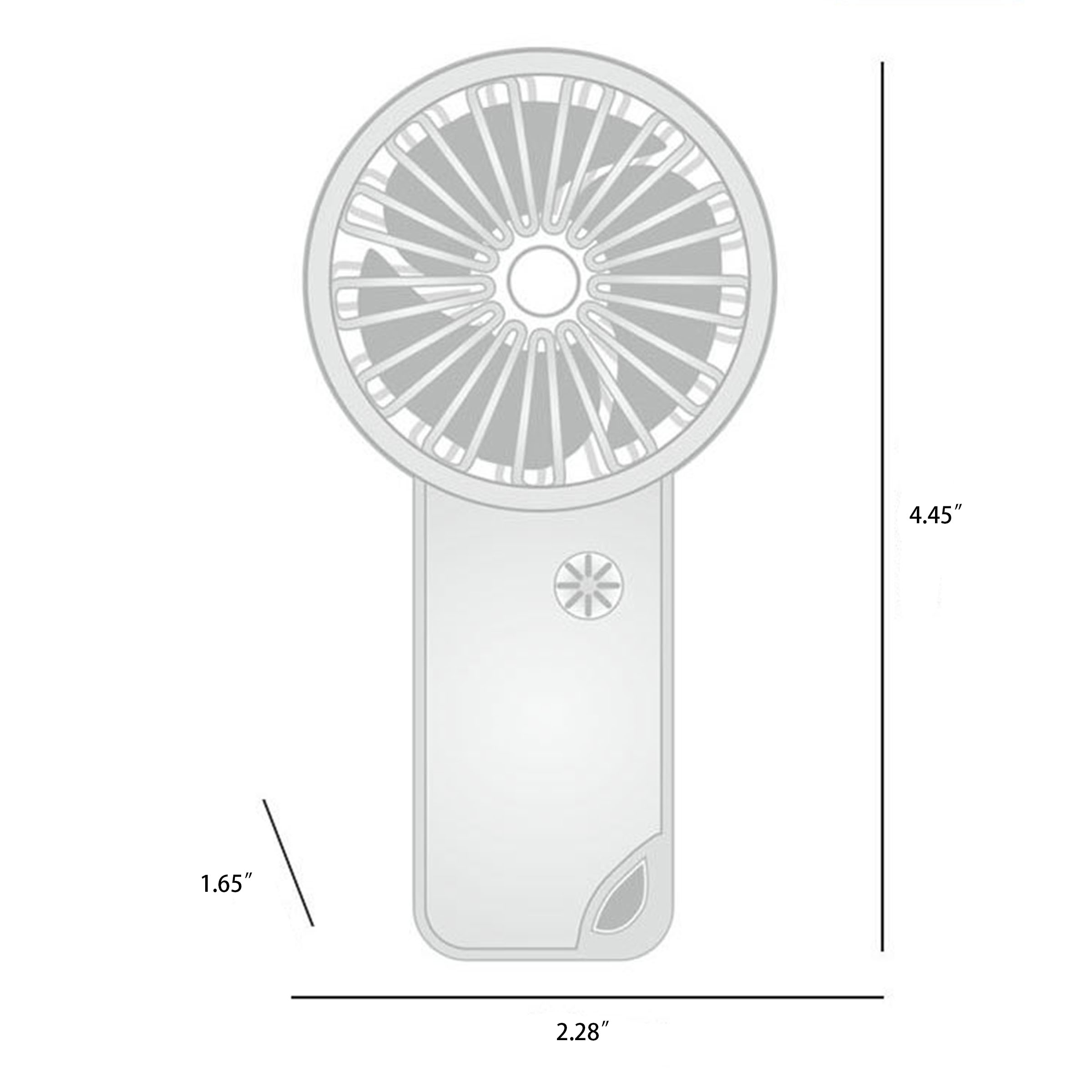 Plastic Portable Mini Handheld Fan ?C Stay Cool Anywhere 1
