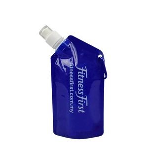 750ml Foldable Water Bag With Carabiner 2