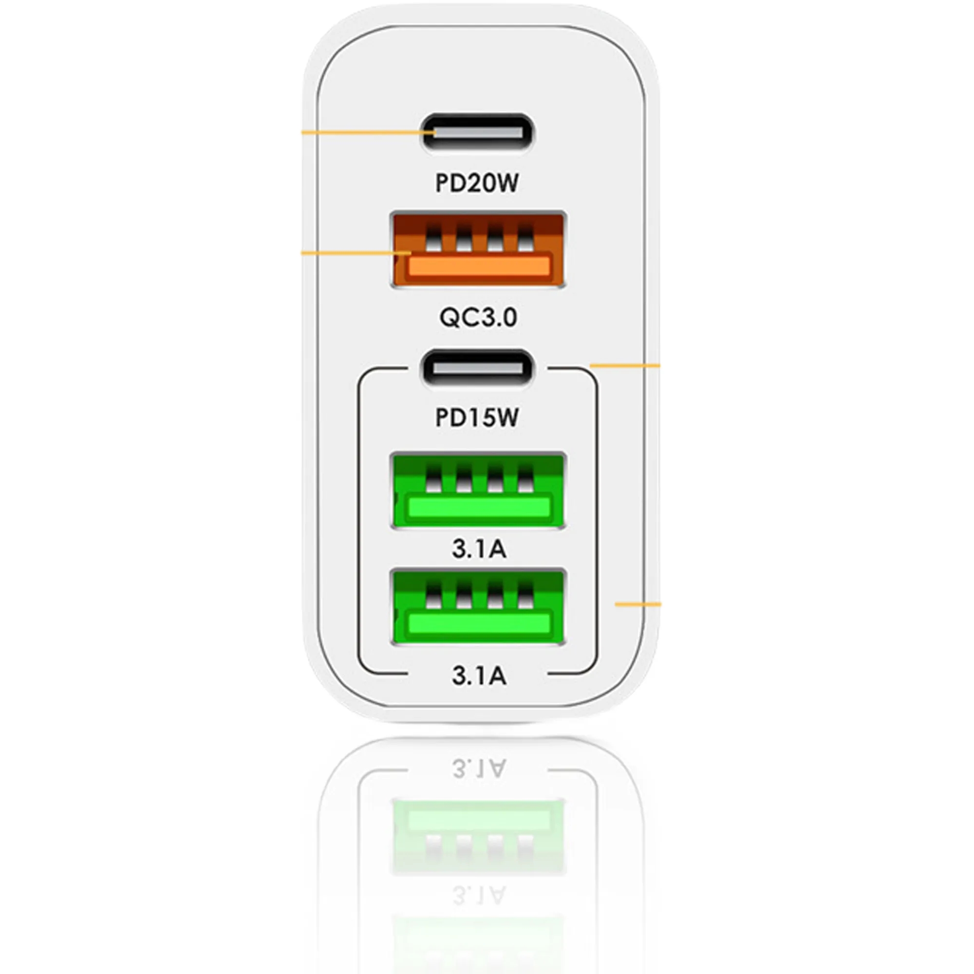 5-Port Usb Charger Block MOQ 100PCS 3