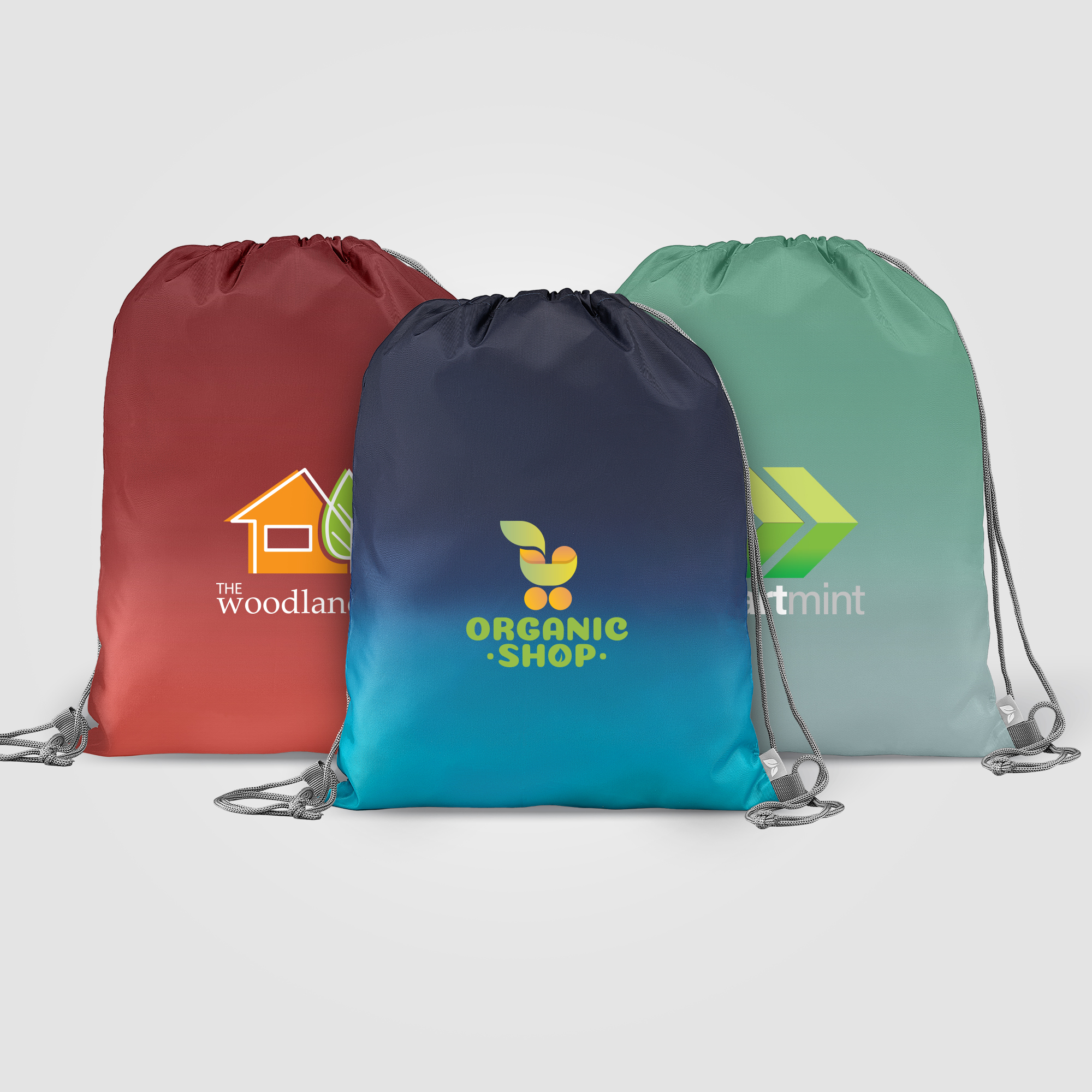 Vilda 210D Polyester Ombre Drawstring Bag  - 6L 6