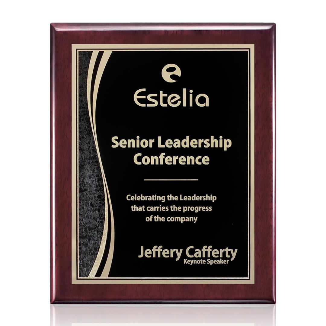 Oakleigh/Finch Plaque - Rosewood/Black 2