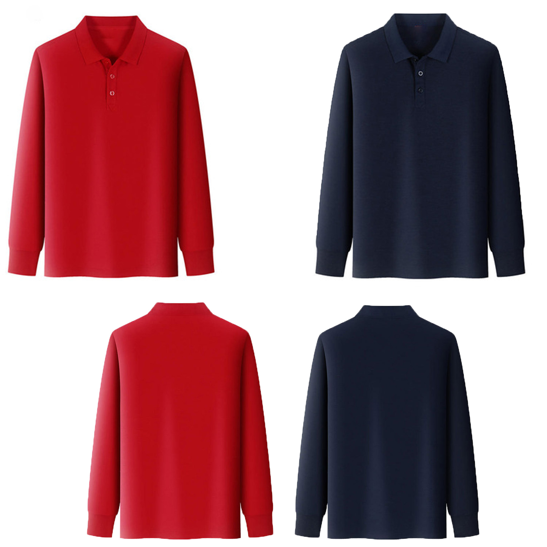 Long Sleeve Polo Shirt 1