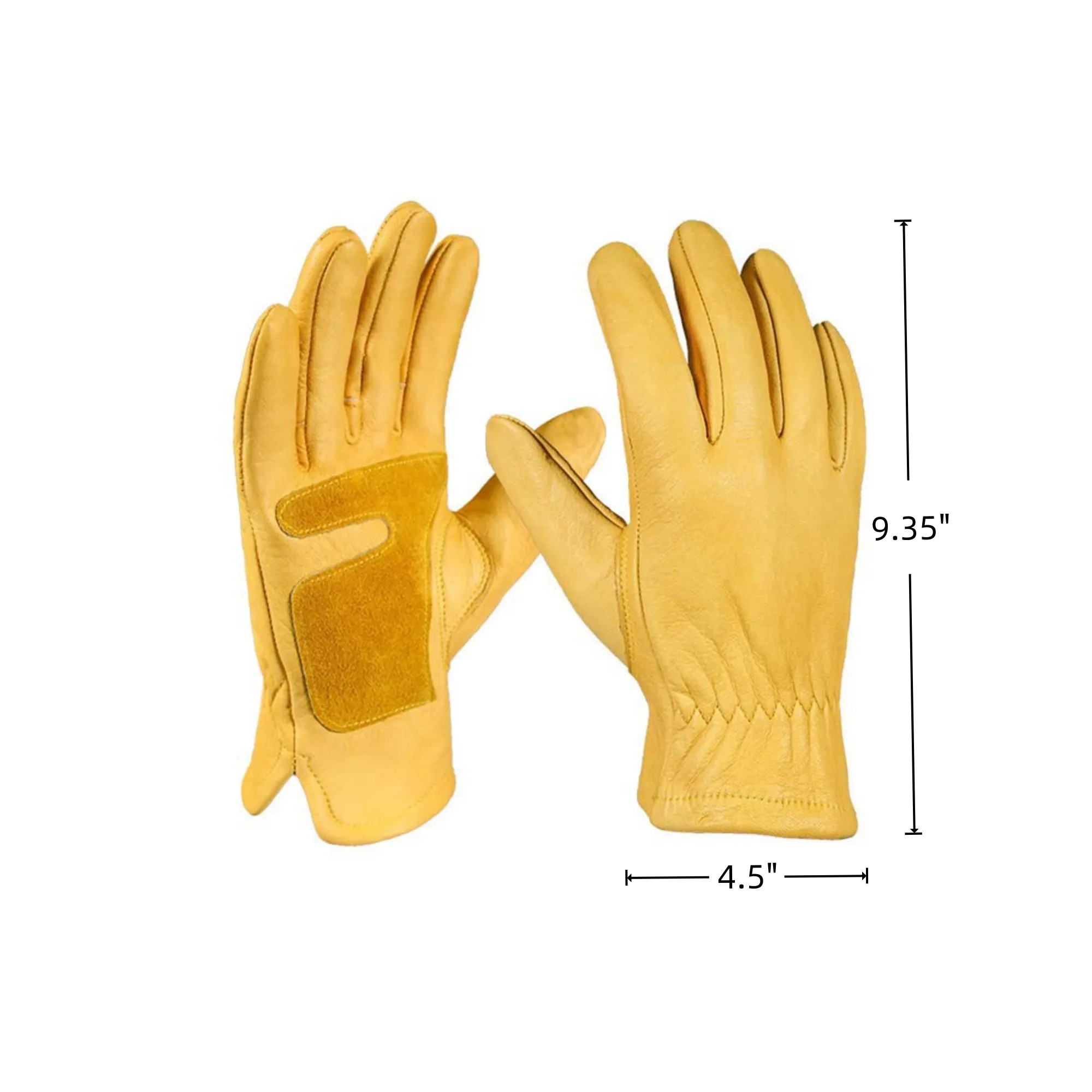 Cowhide Non - Slip Wear - Resistant Work Gloves" 3