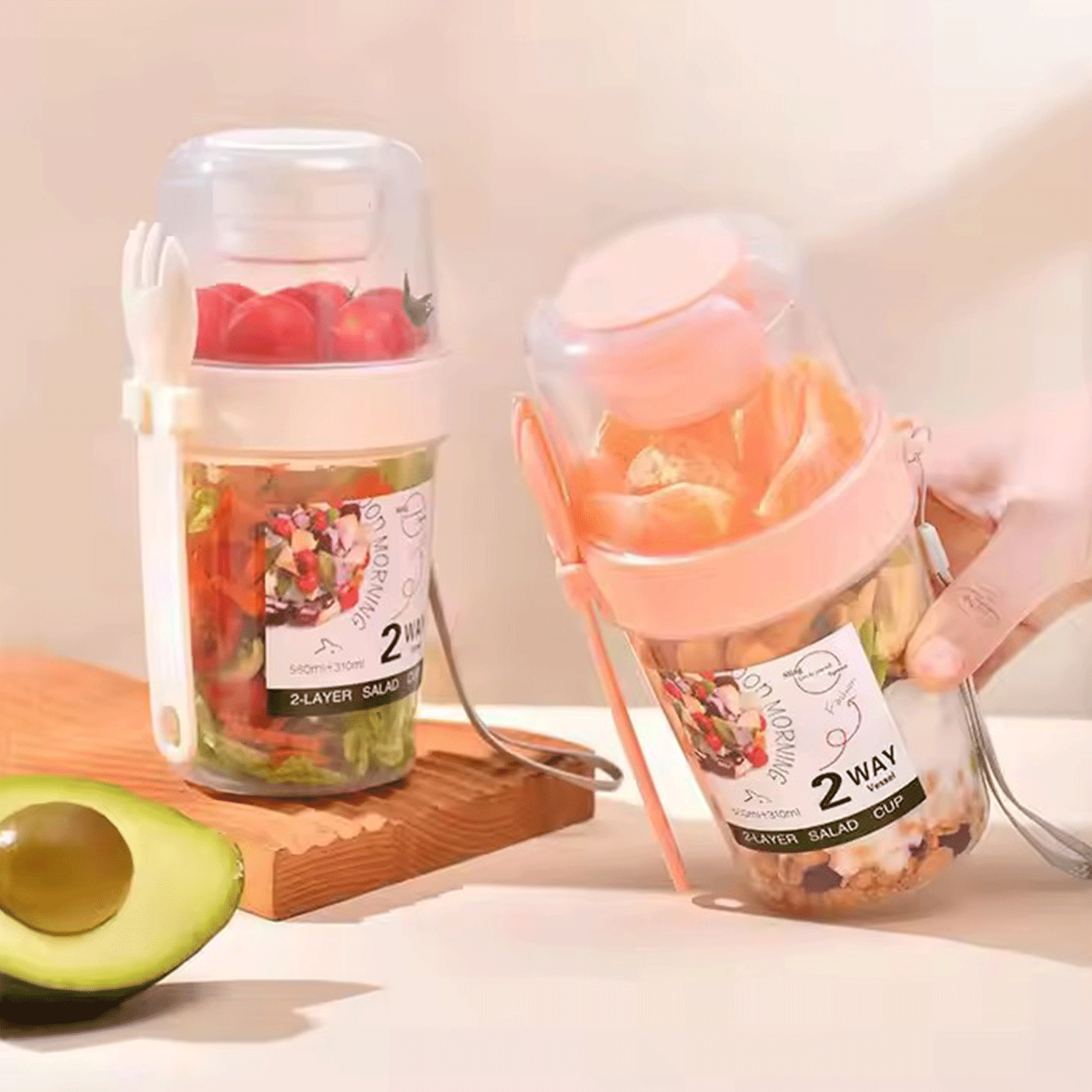 27oz Salad Cup Container Set 7
