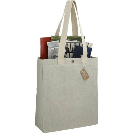 Repose 10oz Recycled Cotton Box Tote w/Snap 123