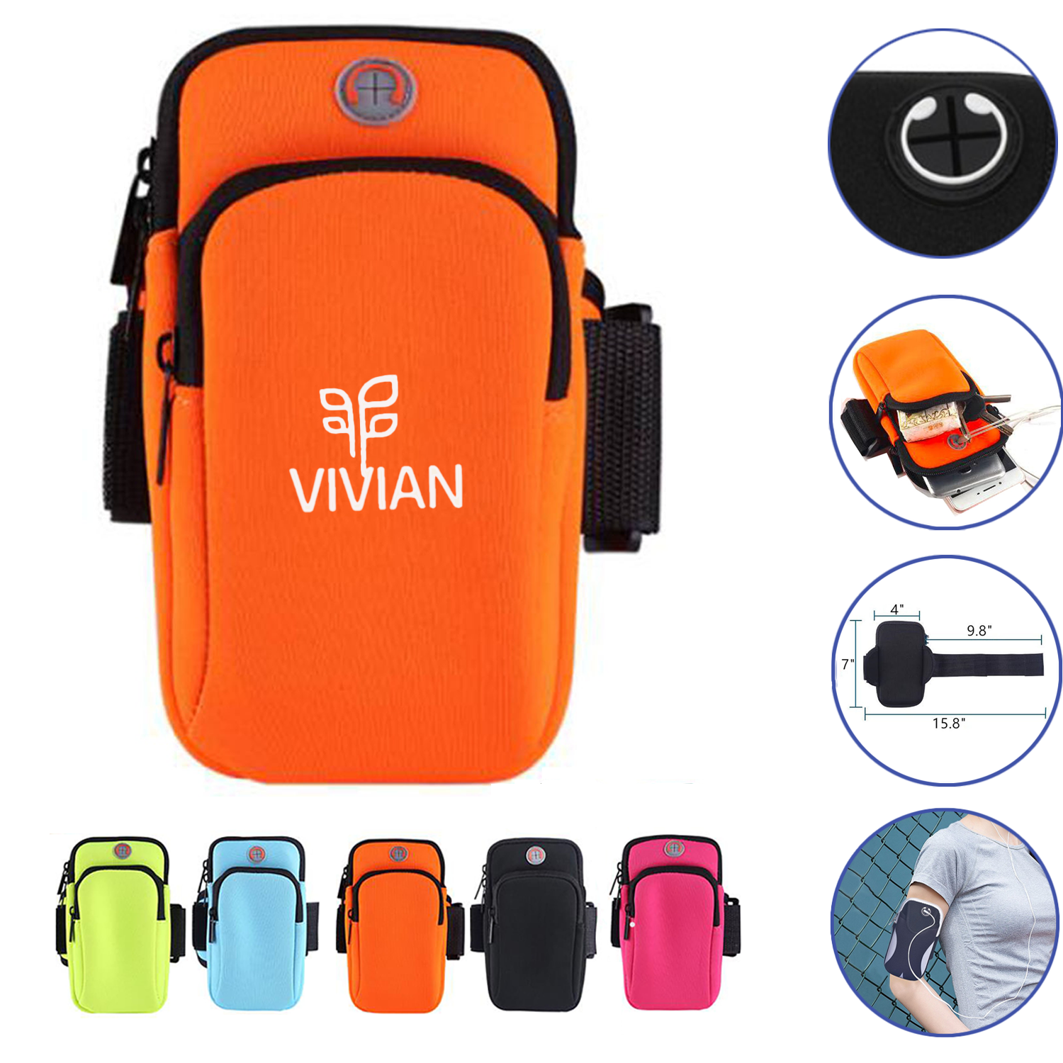 Sports Running Moblie Phone Arm Bag 2