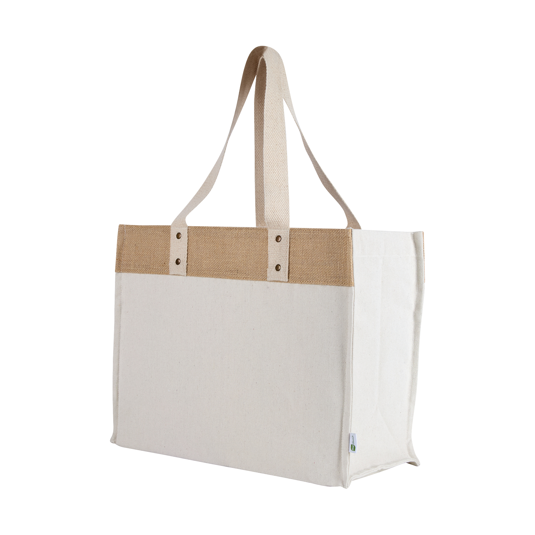 Sophia Canvas Tote With Jute Trim 8