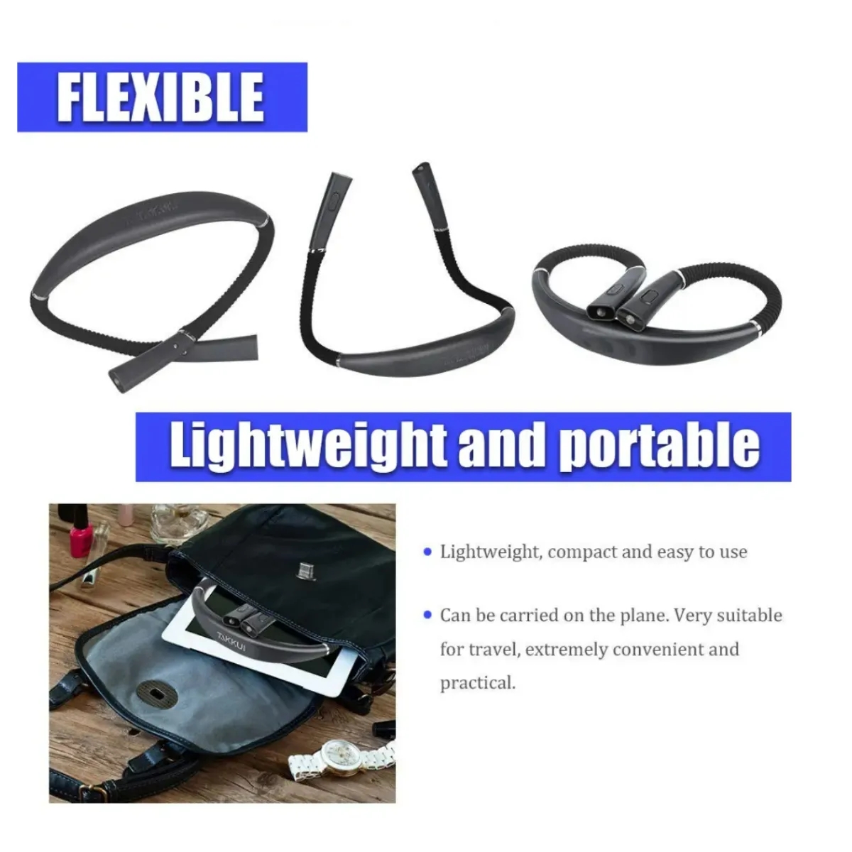 Rechargeable LED Neck Reading Light 6