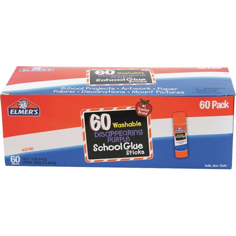 Elmer's Glue Sticks - Disappearing Purple 0.24 oz 60 Pack 1