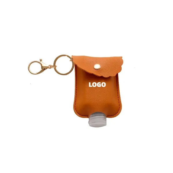 Plastic Bottle with Leather Keychain Holder 3