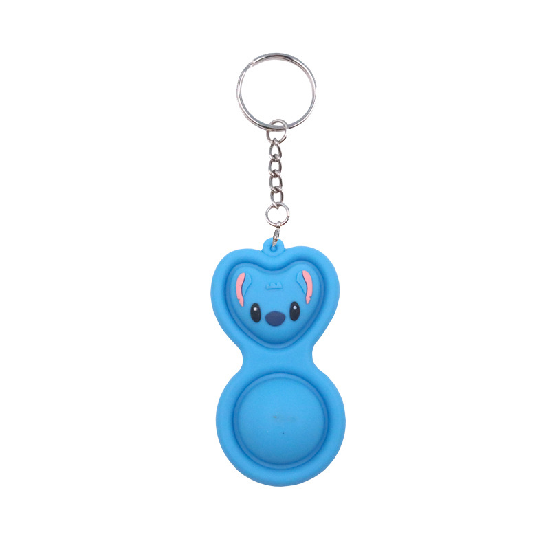 2 Bubbles Push Pop Fidget Sensory w/Keychains 22