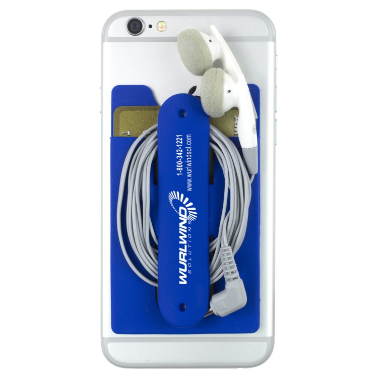 "Kickstart" Two Function Soft Silicone Cell Phone Kickstand & Wallet 19