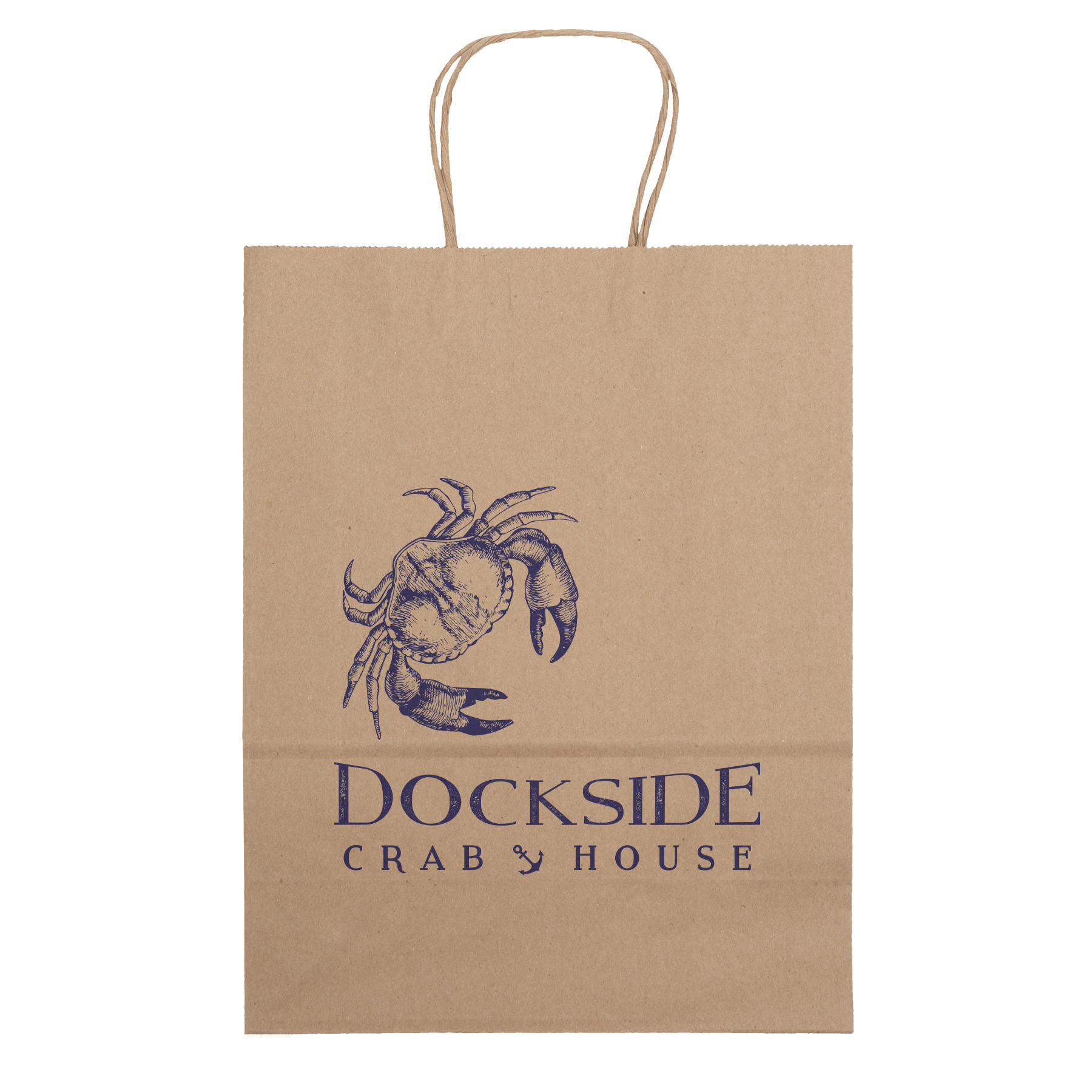 Eco Jenny - Kraft-Brown Shopper - Flexo Ink Print 2