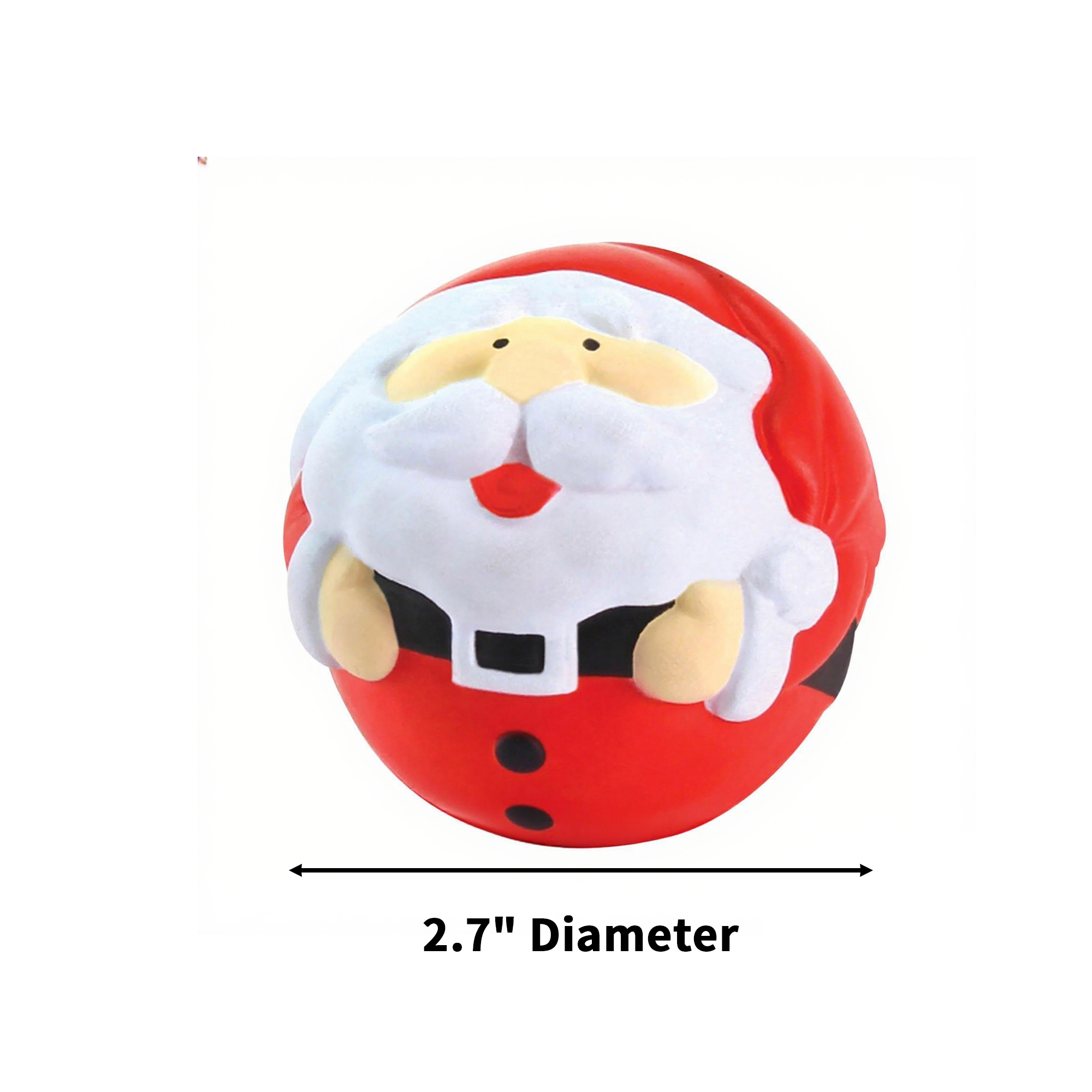 Snowman Ball Polyurethane Stress Reliever 2.7" 2