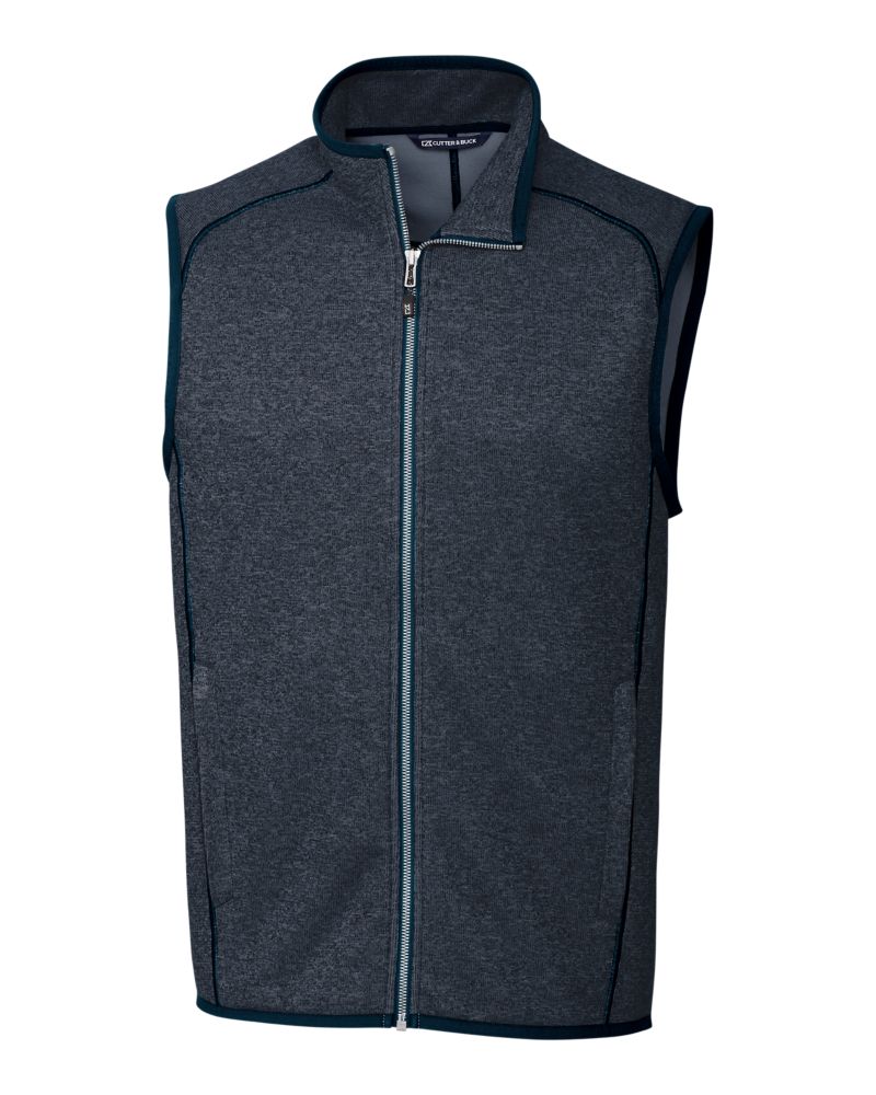 Cutter & Buck Mainsail Sweater-Knit Mens Full Zip Vest 27