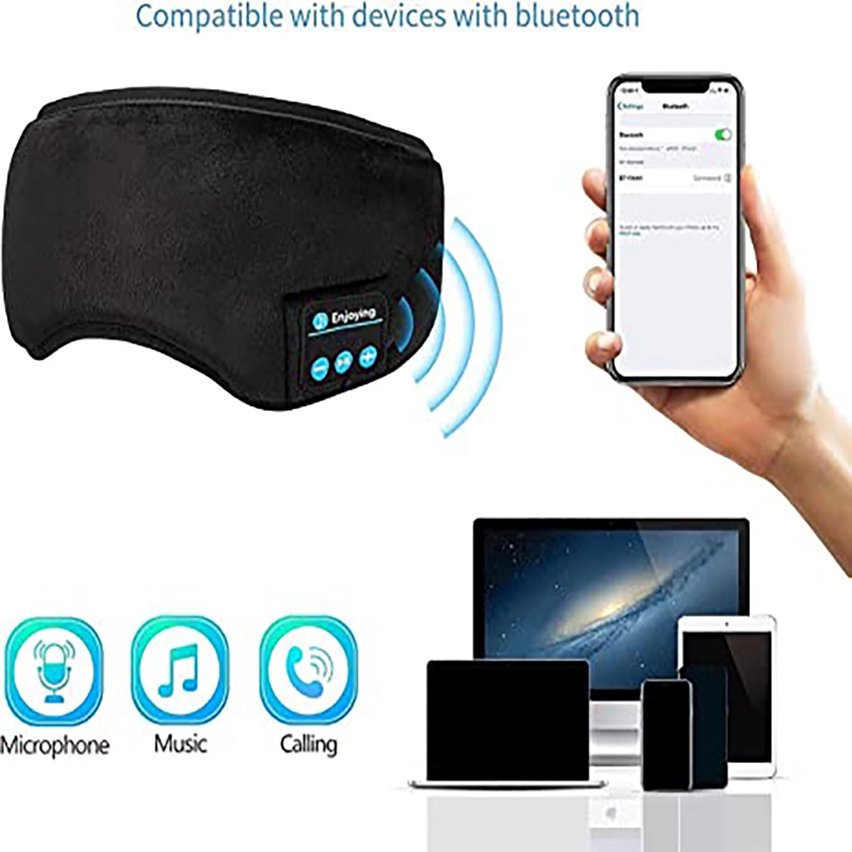 Sleep Headphones Bluetooth Eye Mask 5