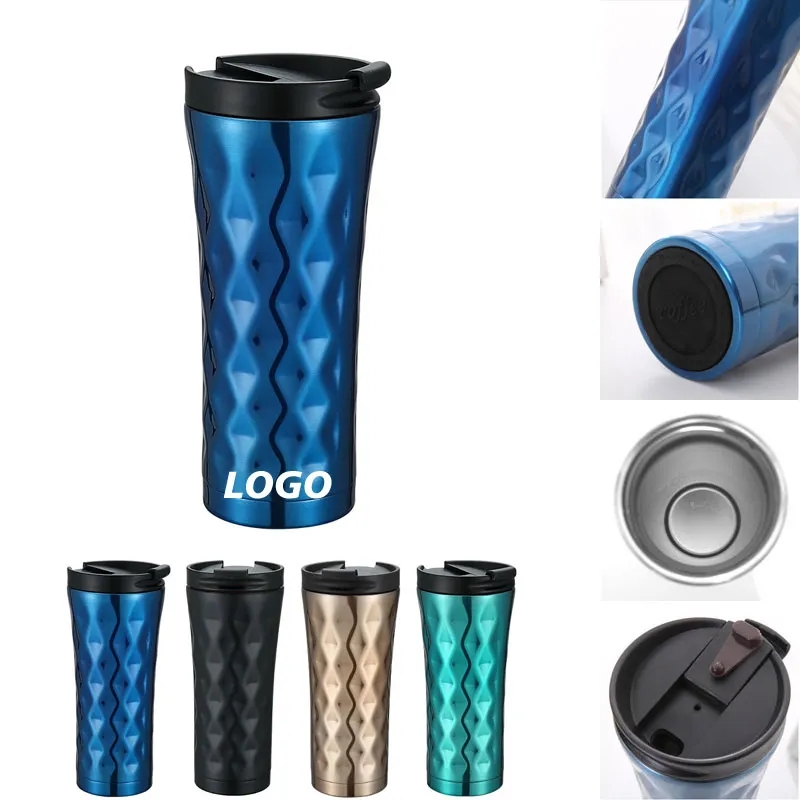 17 OZ Stainless Steel Diamond Shaped Tumbler 2