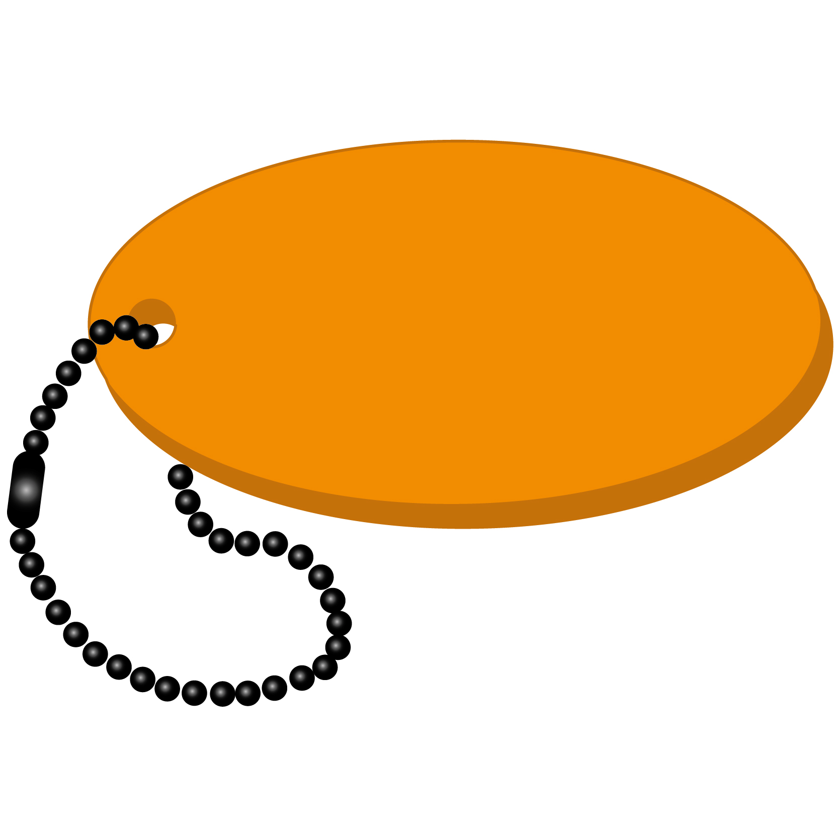 Oval Key Tag 15