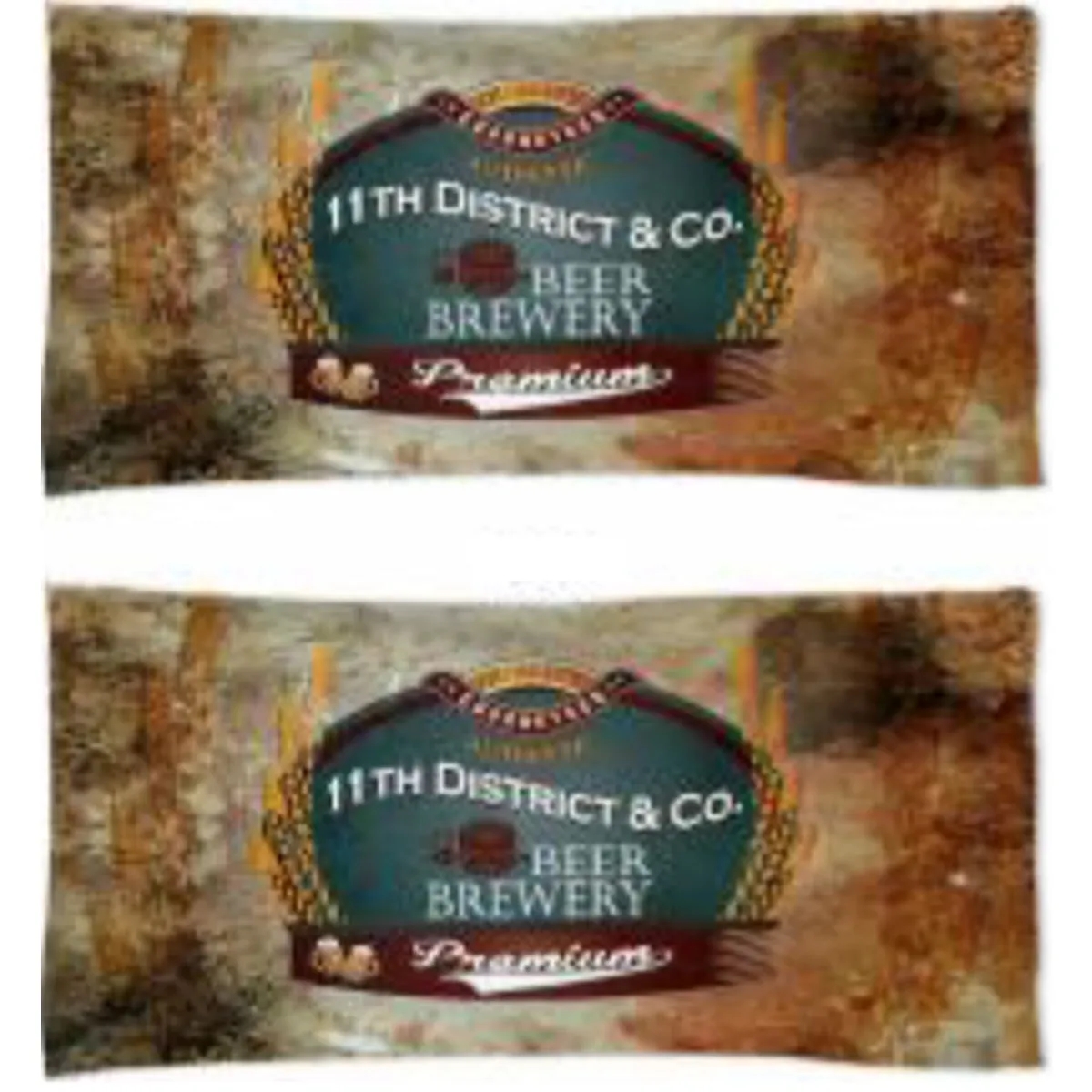 Sublimated Microfiber Terry Beach Towel, 22x44, Front/Back 2