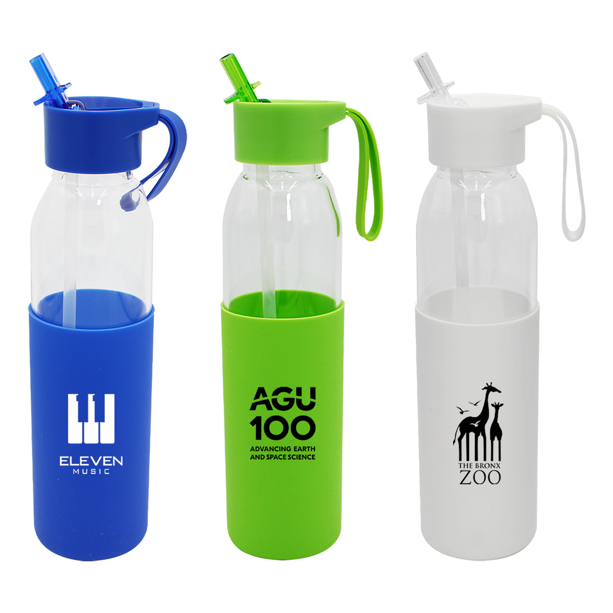 20 oz. Borosilicate Bottle with Silicone Sleeve