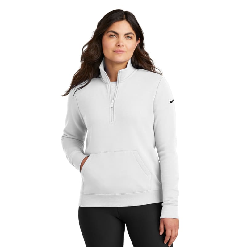 Nike Ladies Club Fleece Sleeve Swoosh 1/2-Zip 6