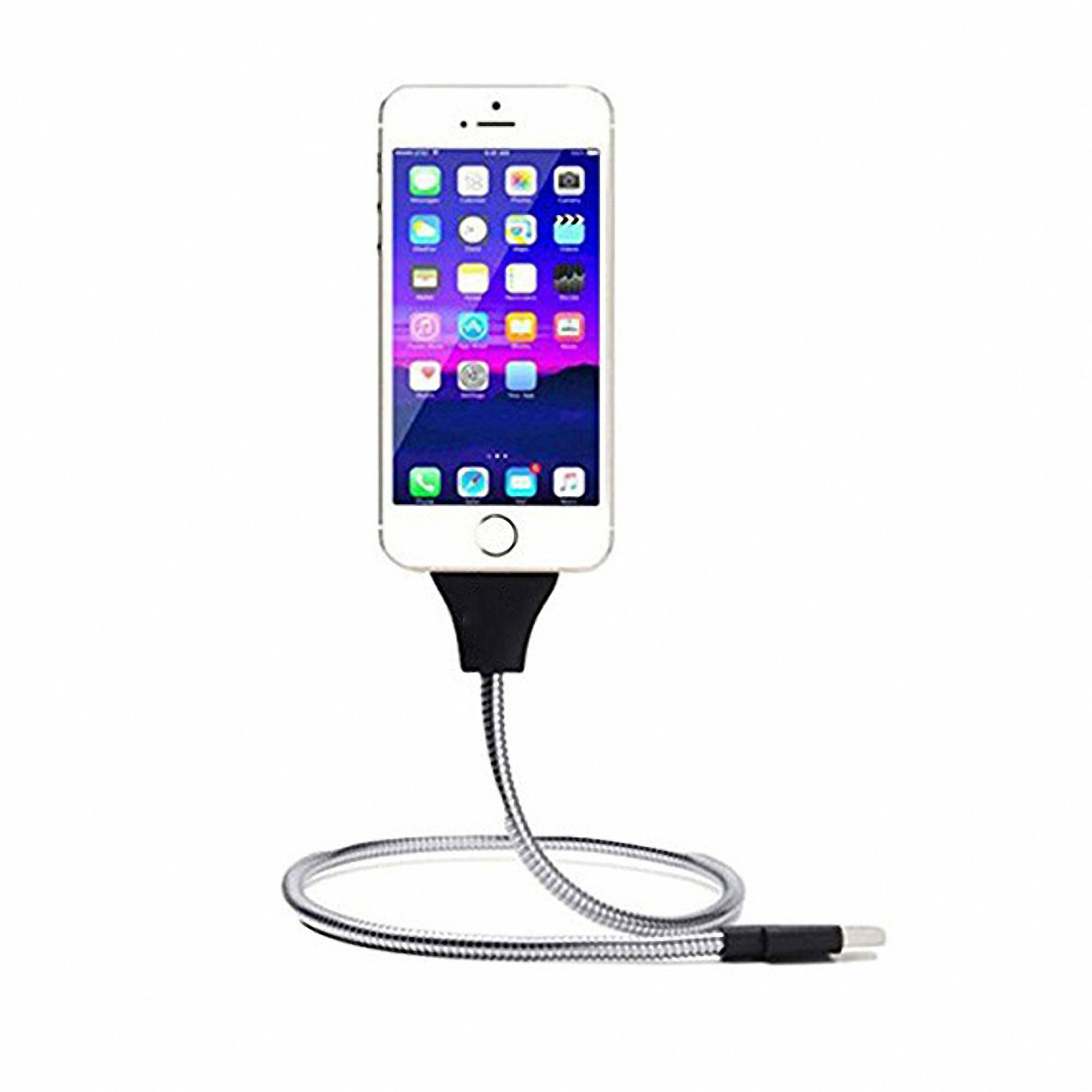 Adjustable Metal Phone Charging Cable with Holder 5