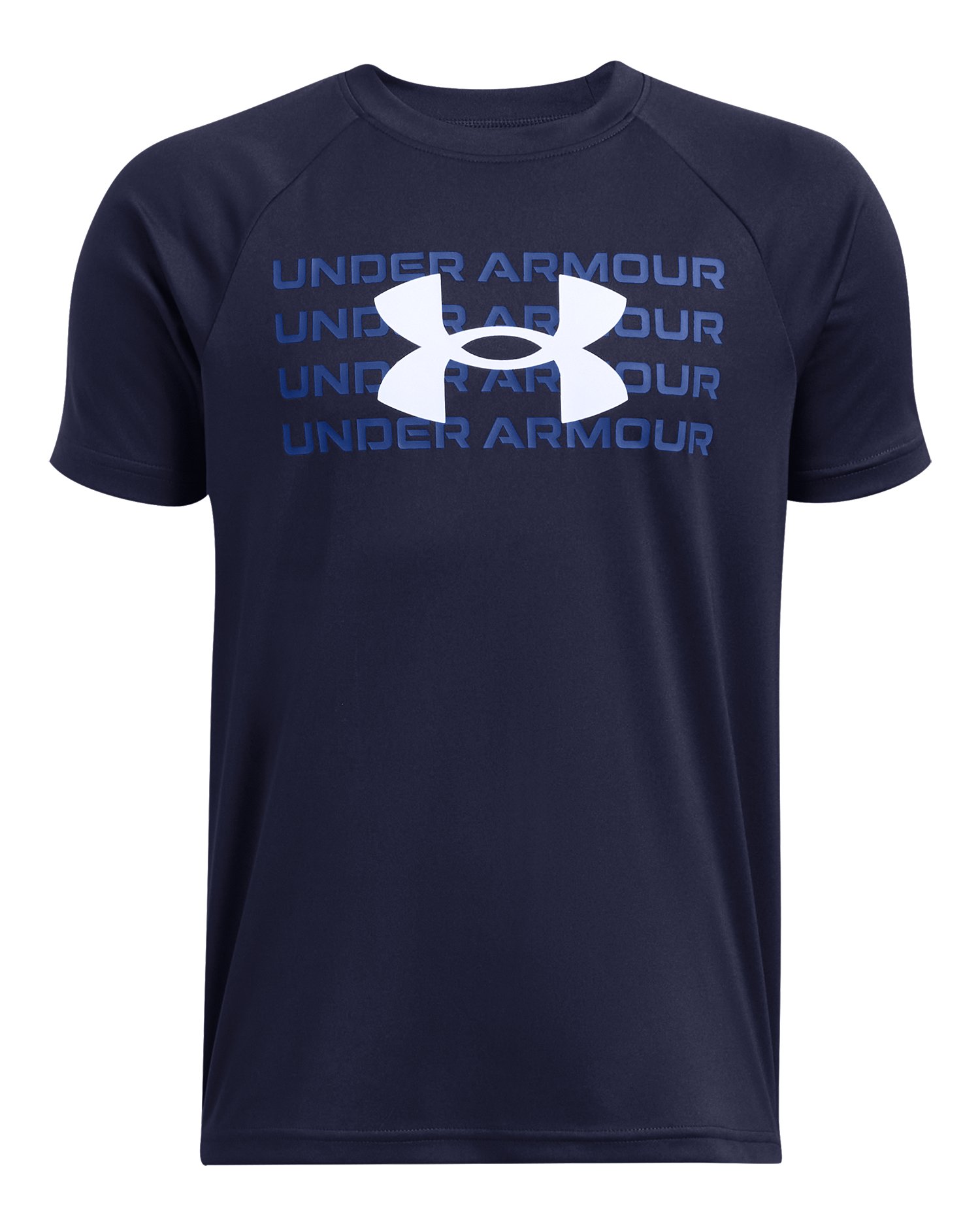 UA Tech Wordmark Logo Boys' Short Sleeve 5