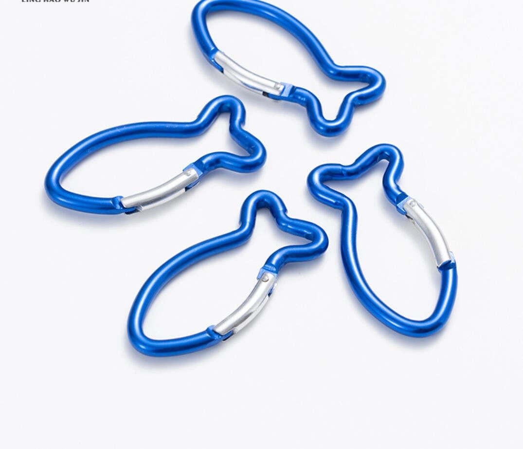 Fish Shape Carabiner Keychain 1