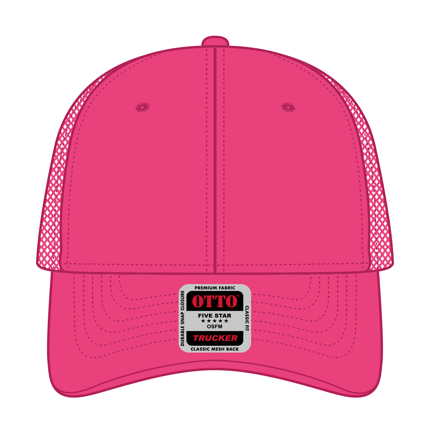 OTTO CAP® 6 Panel Low Profile Mesh Back Trucker Hat 81