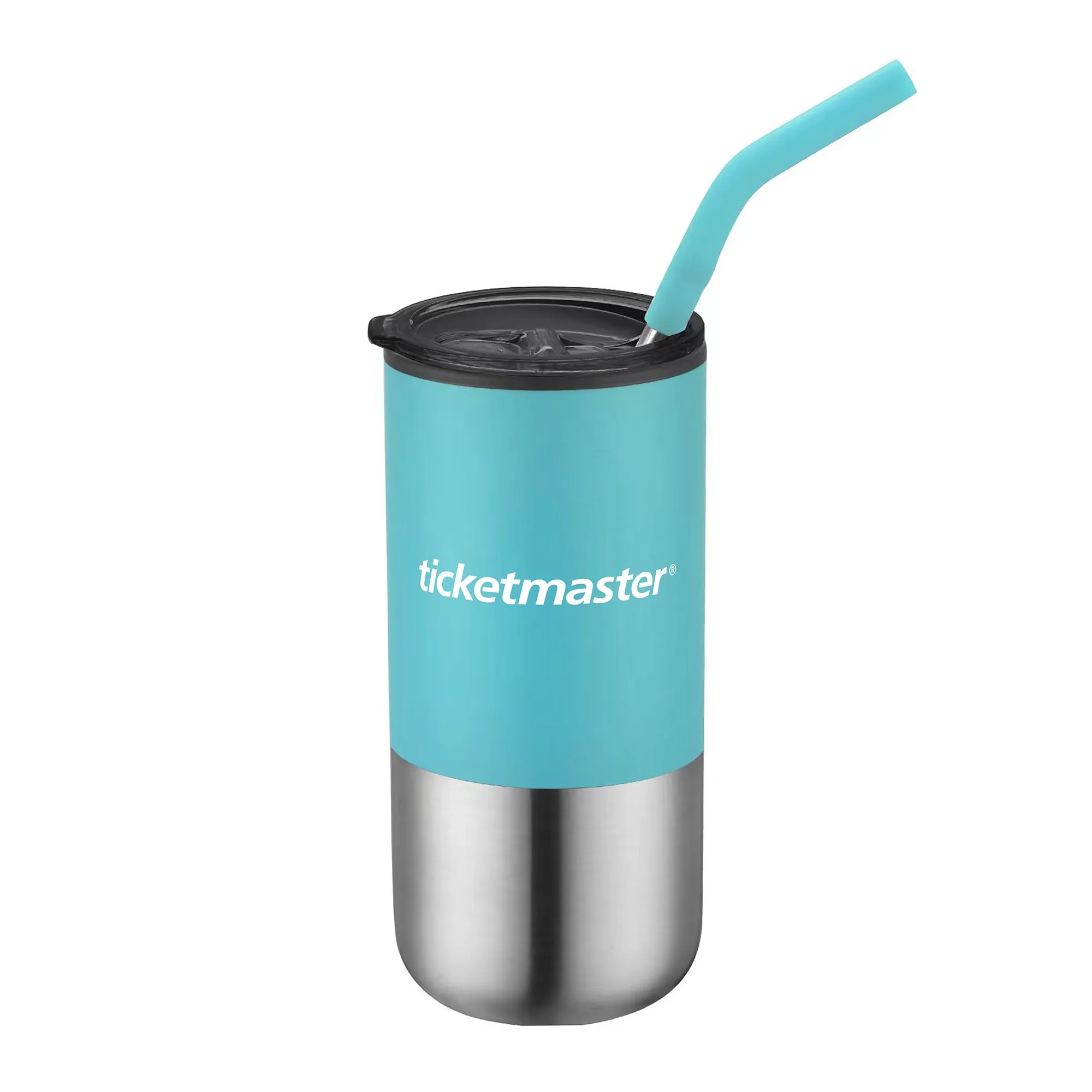 16oz. Double Wall SS / PP Tumbler w/Silicone Sip Steel Straw 2