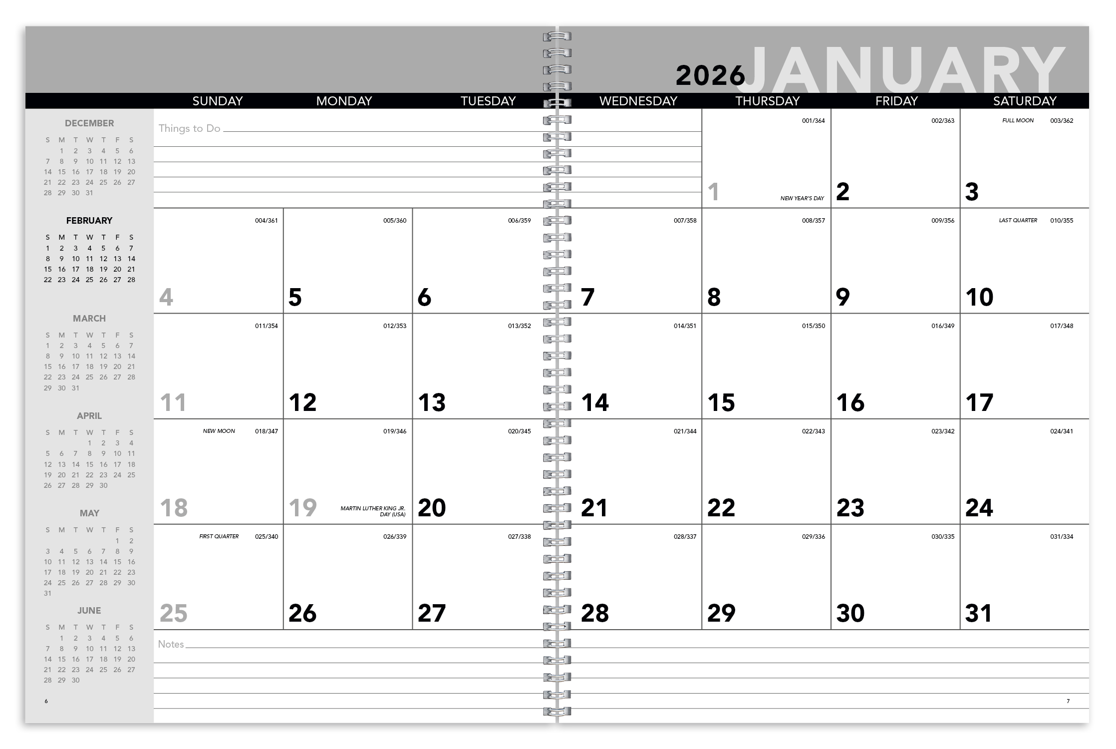 Triumph® Calendars Standard Year Desk Planner with Custom Cover 6