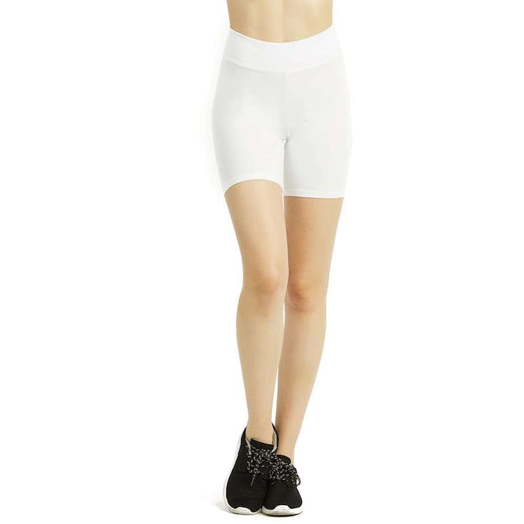 Women's 15" Out Seam Cotton Shorts - Large White 2